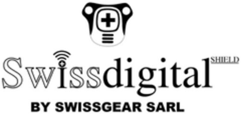 Swissdigital SHIELD BY SWISSGEAR SARL Logo (DPMA, 25.06.2014)