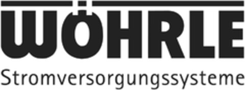 WÖHRLE Stromversorgungssysteme Logo (DPMA, 06/26/2018)