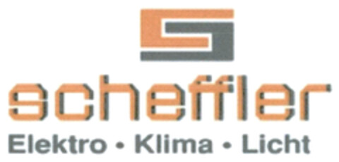 scheffler Elektro · Klima · Licht Logo (DPMA, 05/17/2019)