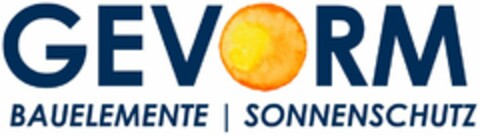 GEVORM BAUELEMENTE l SONNENSCHUTZ Logo (DPMA, 08.02.2019)