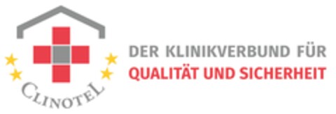 CLINOTEL DER KLINIKVERBUND FÜR QUALITÄT UND SICHERHEIT Logo (DPMA, 05.01.2022)