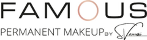 FAMOUS PERMANENT MAKEUP BY S. Vamosi Logo (DPMA, 02/21/2022)