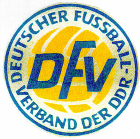 DFV DEUTSCHER FUSSBALL VERBAND DER DDR Logo (DPMA, 15.07.2002)