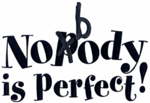 Nobody is perfect! Logo (DPMA, 02.07.2004)