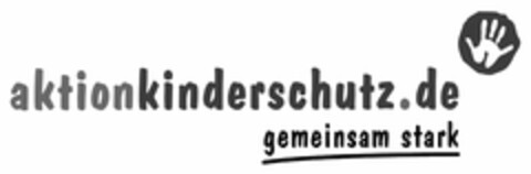 aktionkinderschutz.de gemeinsam stark Logo (DPMA, 07/26/2005)