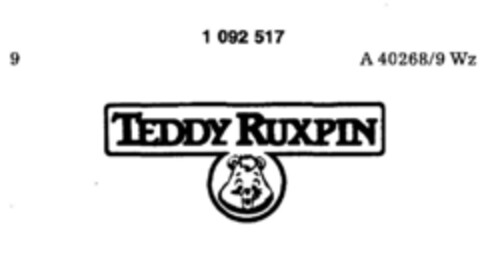 TEDDY RUXPIN Logo (DPMA, 07.08.1985)