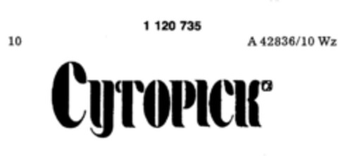 CYTOPICK Logo (DPMA, 23.04.1987)