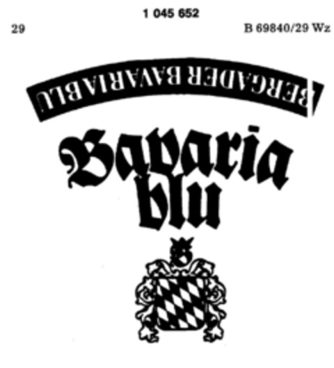 Bavaria blu Logo (DPMA, 02/25/1982)