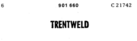 TRENTWELD Logo (DPMA, 13.10.1971)