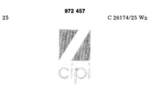 cipi Logo (DPMA, 25.02.1977)