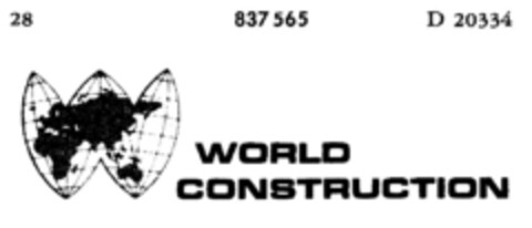 WORLD CONSTRUCTION Logo (DPMA, 26.10.1966)