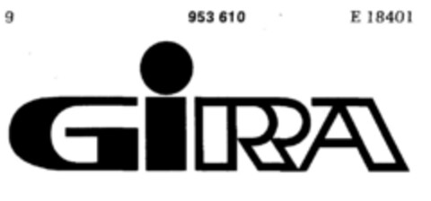 GIRA Logo (DPMA, 22.12.1975)