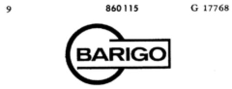 BARIGO Logo (DPMA, 12.06.1968)
