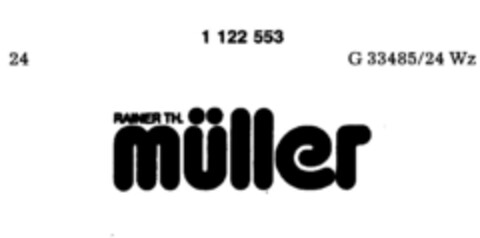 RAINER TH. müller Logo (DPMA, 02.08.1986)