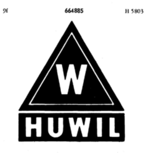 W HUWIL Logo (DPMA, 27.02.1953)