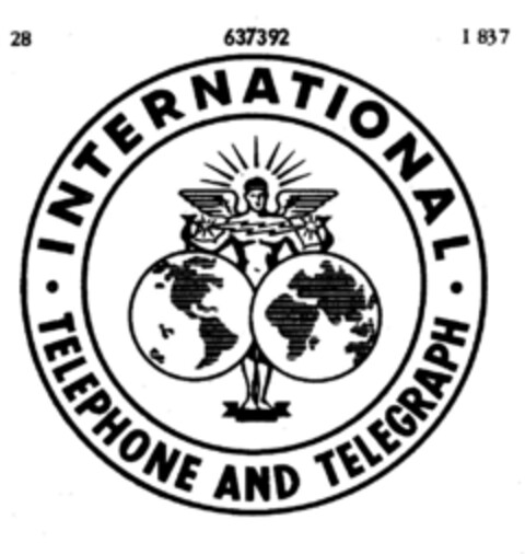 INTERNATIONAL TELEPHONE AND TELEGRAPH Logo (DPMA, 25.08.1951)