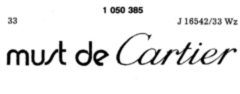 must de Cartier Logo (DPMA, 12.01.1981)