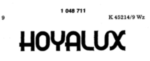 HOYALUX Logo (DPMA, 23.11.1982)