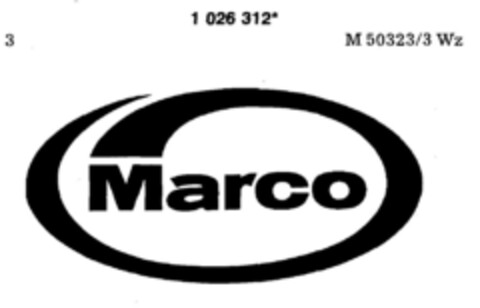 Marco Logo (DPMA, 14.09.1981)