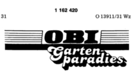 OBI Garten-paradies Logo (DPMA, 09.06.1989)