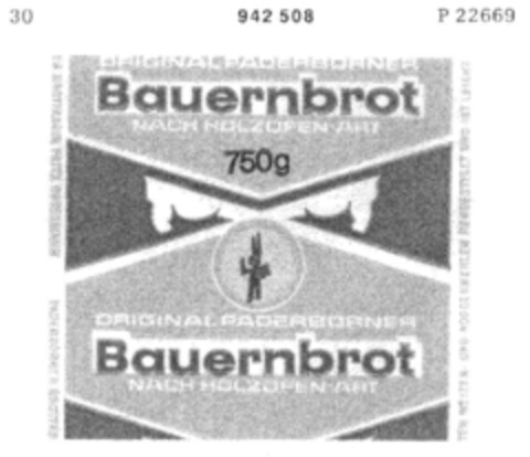 Bauernbrot Logo (DPMA, 06.02.1975)