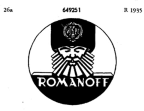 ROMANOFF Logo (DPMA, 30.03.1951)