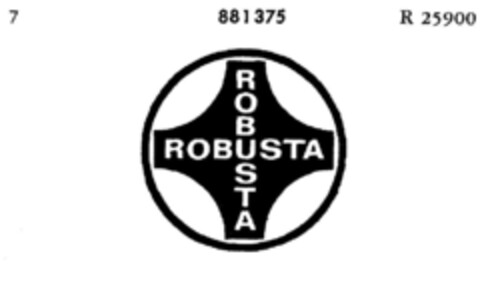 ROBUSTA ROBUSTA Logo (DPMA, 22.08.1969)