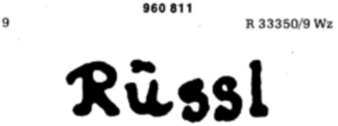 Rüssl Logo (DPMA, 18.09.1976)