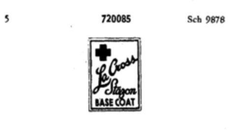 La Cross Stazon BASE COAT Logo (DPMA, 07/20/1957)