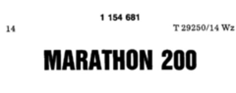 MARATHON 200 Logo (DPMA, 08/01/1989)