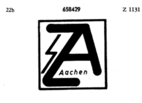 ZA Aachen Logo (DPMA, 27.07.1953)