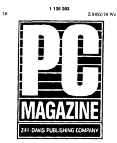 PC MAGAZINE Logo (DPMA, 25.04.1988)