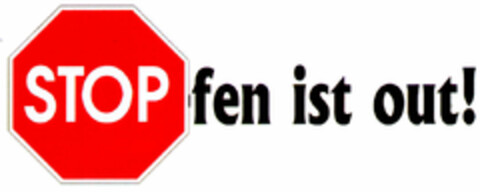 STOP fen ist out! Logo (DPMA, 04/10/2000)