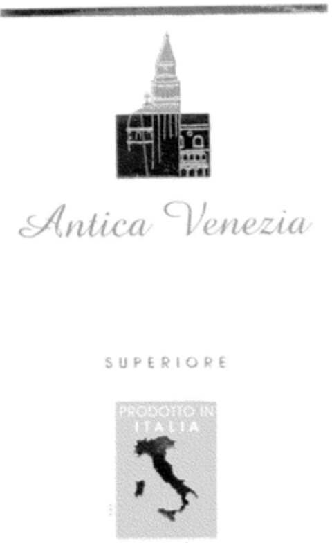 Antica Venezia SUPERIORE PRODOTTO IN ITALIA Logo (DPMA, 17.07.2000)