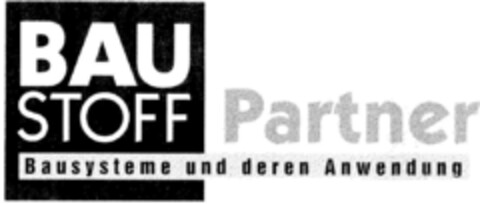 BAUSTOFF Partner Bausysteme und deren Anwendung Logo (DPMA, 07.08.2001)