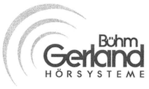 Böhm Gerland HÖRSYSTEME Logo (DPMA, 14.05.2008)