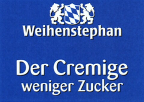 Weihenstephan Der Cremige weniger Zucker Logo (DPMA, 10.09.2008)