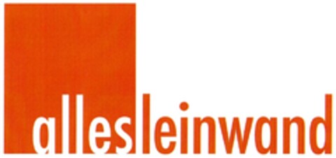 allesleinwand Logo (DPMA, 09.07.2009)