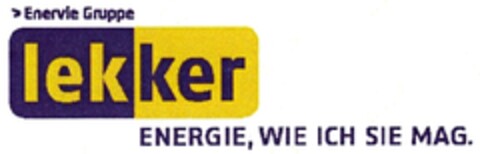 Enervie Gruppe lekker ENERGIE, WIE ICH SIE MAG. Logo (DPMA, 10.06.2010)