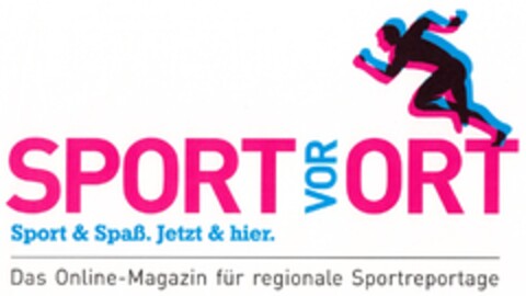 SPORT VOR ORT Sport & Spaß. Jetzt & hier. Das Online-Magazin für regionale Sportreportage Logo (DPMA, 12/02/2013)