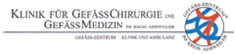 KLINIK FÜR GEFÄSSCHIRURGIE UND GEFÄSSMEDIZIN IM KREIS AHRWEILER GEFÄSS-ZENTRUM · KLINIK UND AMBULANZ Logo (DPMA, 25.10.2014)