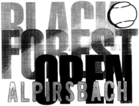 BLACK FOREST OPEN Logo (DPMA, 20.08.1996)