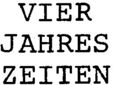 VIER JAHRES ZEITEN Logo (DPMA, 27.08.1996)