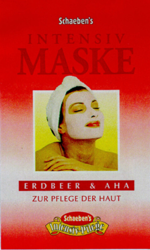 Schaeben's INTENSIV MASKE Logo (DPMA, 24.04.1998)