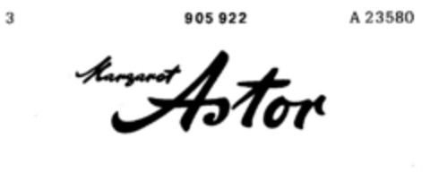 Margaret Astor Logo (DPMA, 04.05.1972)