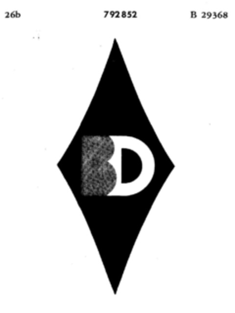 BD Logo (DPMA, 10.06.1963)