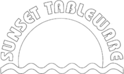 SUNSET TABLEWARE Logo (DPMA, 23.08.1993)