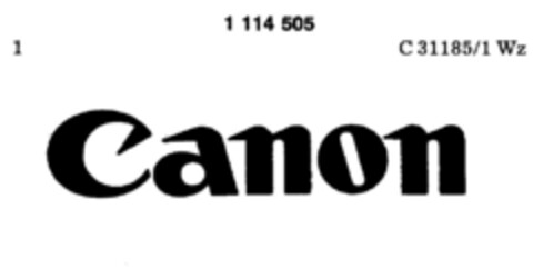 Canon Logo (DPMA, 05/21/1982)