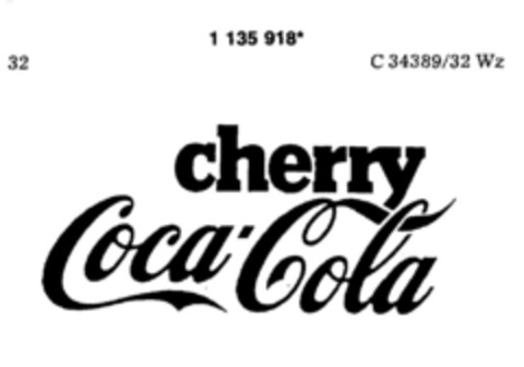 cherry Coca-Cola Logo (DPMA, 08/01/1985)