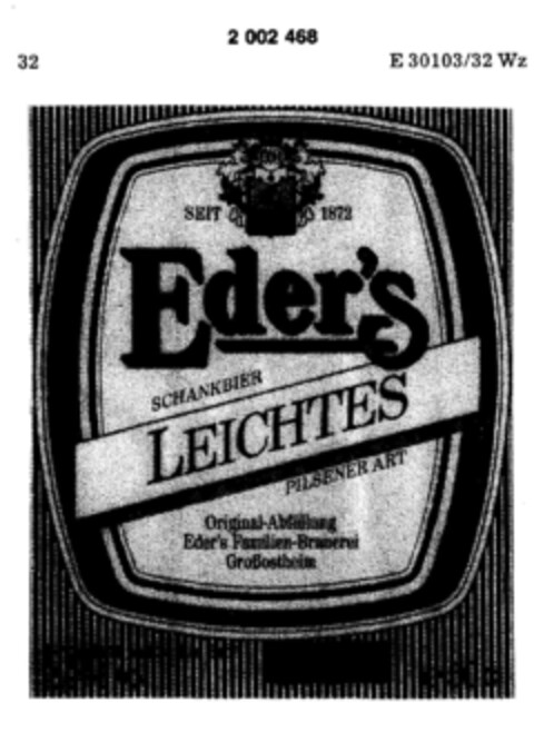 Eder's LEICHTES Logo (DPMA, 29.10.1990)